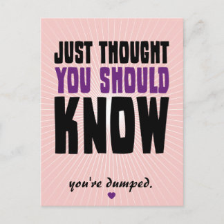 Ik dacht dat je het moest weten briefkaart