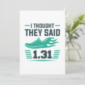 Ik dacht dat ze 1,31 miljoen zeiden bedankkaart (Staand voorkant)