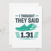 Ik dacht dat ze 1,31 miljoen zeiden bedankkaart (Voorkant / Achterkant)