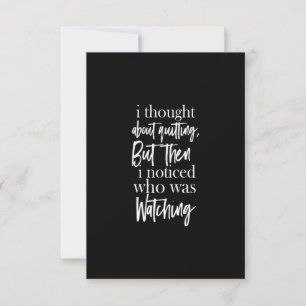 ik dacht erover na te gaan , maar toen merkte ik o bedankkaart