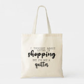 Ik dacht erover om de Shopping Funny Canvas tas op (Achterkant)