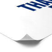 Ik dank u voor de Sjabloon van de wetgeving Poster (Hoek)