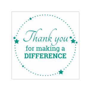 Ik dank u voor het verschil  zelfinktende stempel