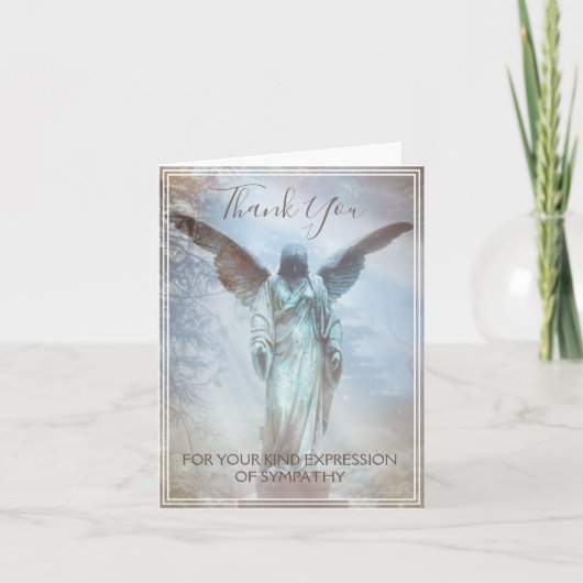 Ik dank u voor uw sympathie notitiekaartje (Voorkant)