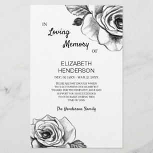 Ik dank u voor uw sympathie voor het roos. flyer