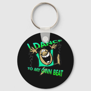 Ik dans op mijn eigen beat Sleutelhanger danser ca