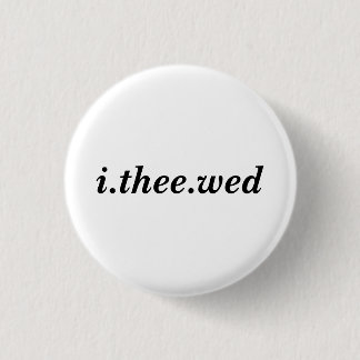 Ik de Wed-Button Ronde Button 3,2 Cm