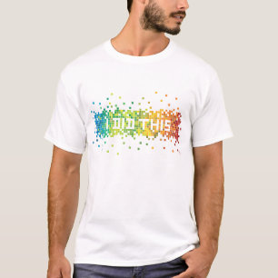 "Ik deed dit" Pixels T-Shirt (wit)