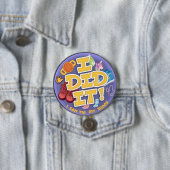 Ik deed het 3" ronde button 7,6 cm (In situ)