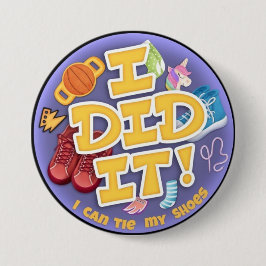 Ik deed het 3" ronde button 7,6 cm