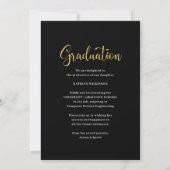 Ik deed het Gold Bold Script-klasse van 2023 Afstu Aankondiging (Achterkant)