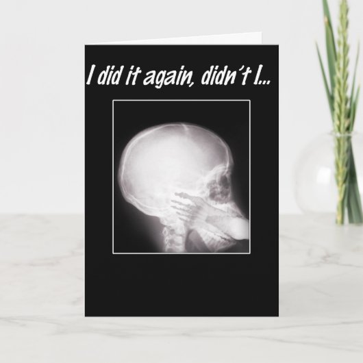 Ik deed het opnieuw, nietwaar? Het spijt me zo. Kaart (Voorkant)