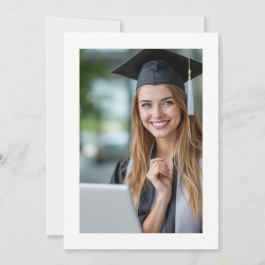 Ik deed IT Computer Science Graduation Party Foto Kaart (Achterkant)