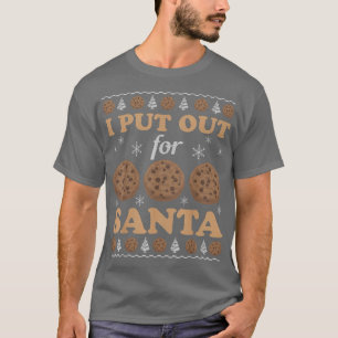 Ik deed mee voor koekjes, kerstkeuken. t-shirt