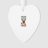 Ik deel alleen met mijn Franse vriend vintage Fran Ornament (voorkant)