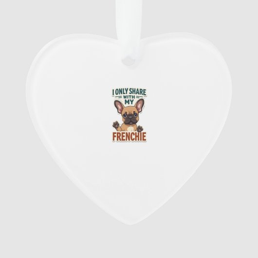 Ik deel alleen met mijn Franse vriend vintage Fran Ornament (voorkant)