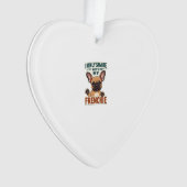 Ik deel alleen met mijn Franse vriend vintage Fran Ornament (voorkant)