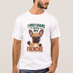 Ik deel alleen met mijn Franse vriend vintage Fran T-shirt