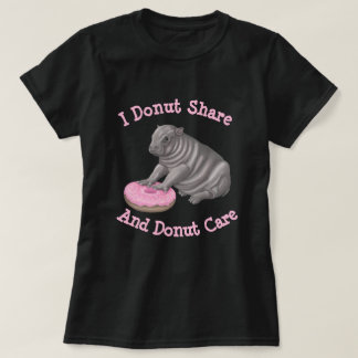 Ik deel niet - hippo t-shirt