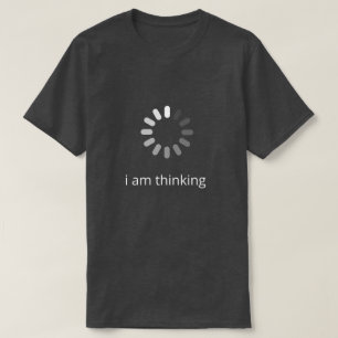 Ik denk aan een grappig zwart shirt