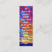 Ik denk aan je Boek Merk Gebedskaart Contactkaartje (Voorkant)