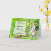 Ik denk aan jou, Miss You Kaart (Gele Bloem)