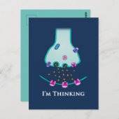 Ik denk aan Neuron Synapse Briefkaart (Voorkant / Achterkant)