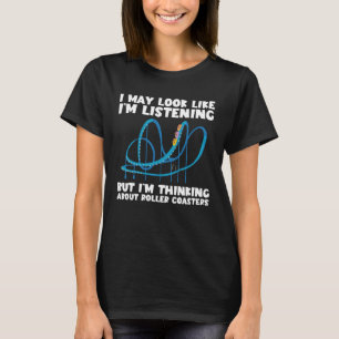 Ik denk aan roller Onderzetters reuzenrad T-shirt