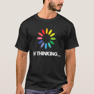 Ik denk aan techneuten Computer Code Geeks Nerd Pr T-shirt