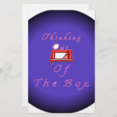 Ik denk buiten de doos. briefpapier (Voorkant / Achterkant)