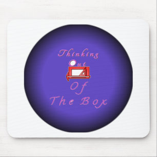 Ik denk buiten de doos. muismat