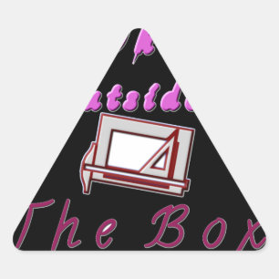 Ik denk buiten de ZA-doos. Driehoek Sticker