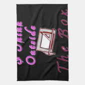 Ik denk buiten de ZA-doos. Theedoek (Verticaal)