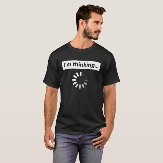 Ik denk computer programmeur code t-shirt (Voorkant volledig)
