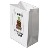 Ik denk daarom dat ik baby dragon lees medium cadeauzakje (Achterkant Gekanteld)