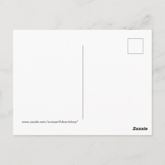 Ik denk daarom dat ik positief kan denken briefkaart (Achterkant)
