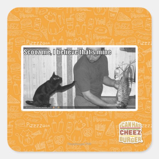 Ik denk dat dat van mij is vierkante sticker (Voorkant)