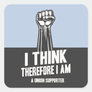 Ik denk dat de Unie Vierkante Sticker