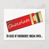 Ik denk dat dit een chocoladenoodgeval is briefkaart (Voorkant)