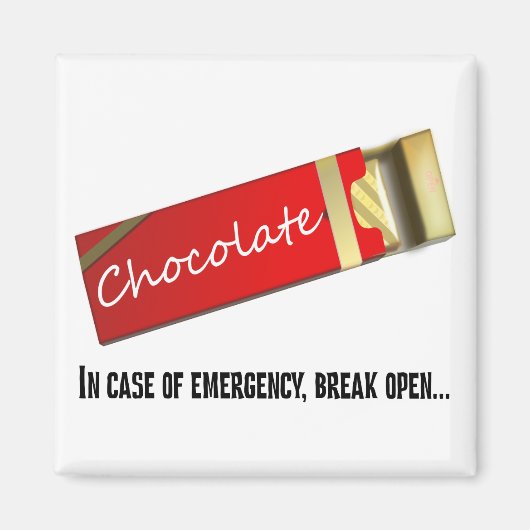 Ik denk dat dit een chocoladenoodgeval is magneet (Voorkant)