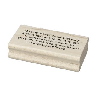 "Ik denk dat een held een gewoon individu is die Rubberstempel