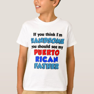 Ik denk dat ik een handige Puerto Ricaanse vader b T-shirt