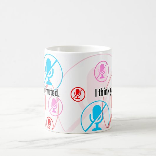 Ik denk dat ik gedempt ben. koffiemok (Center)