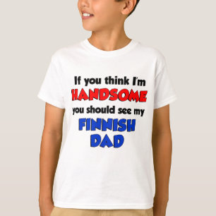 Ik denk dat ik handig Fins vader ben T-shirt
