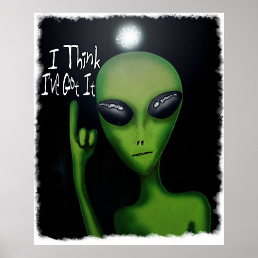 Ik denk dat ik het Comical Alien Poster heb (Voorkant)