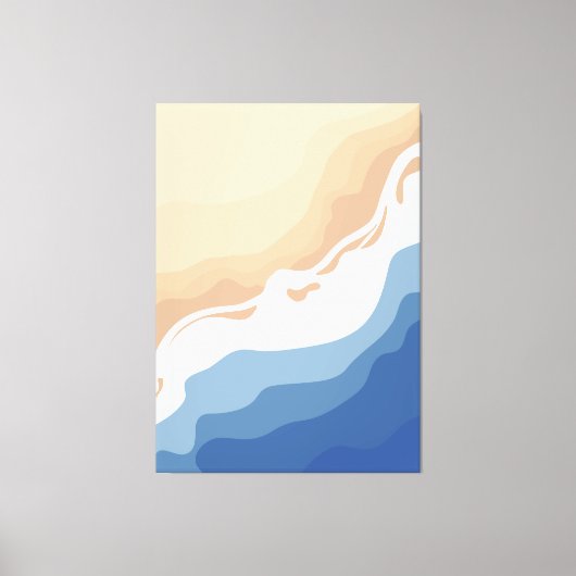 Ik denk dat ik het strand kan zien canvas afdruk (Voorkant)