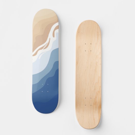 Ik denk dat ik het strand kan zien skateboard (Voorkant)