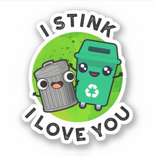 Ik denk dat ik van je hou... sticker (Voorkant)