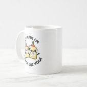 Ik denk dat ik vast zit aan je grappige lijmpun koffiemok (Voorkant links)