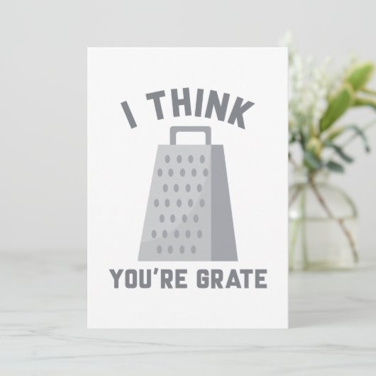 Ik denk dat je Grate bent Bedankkaart (Staand voorkant)